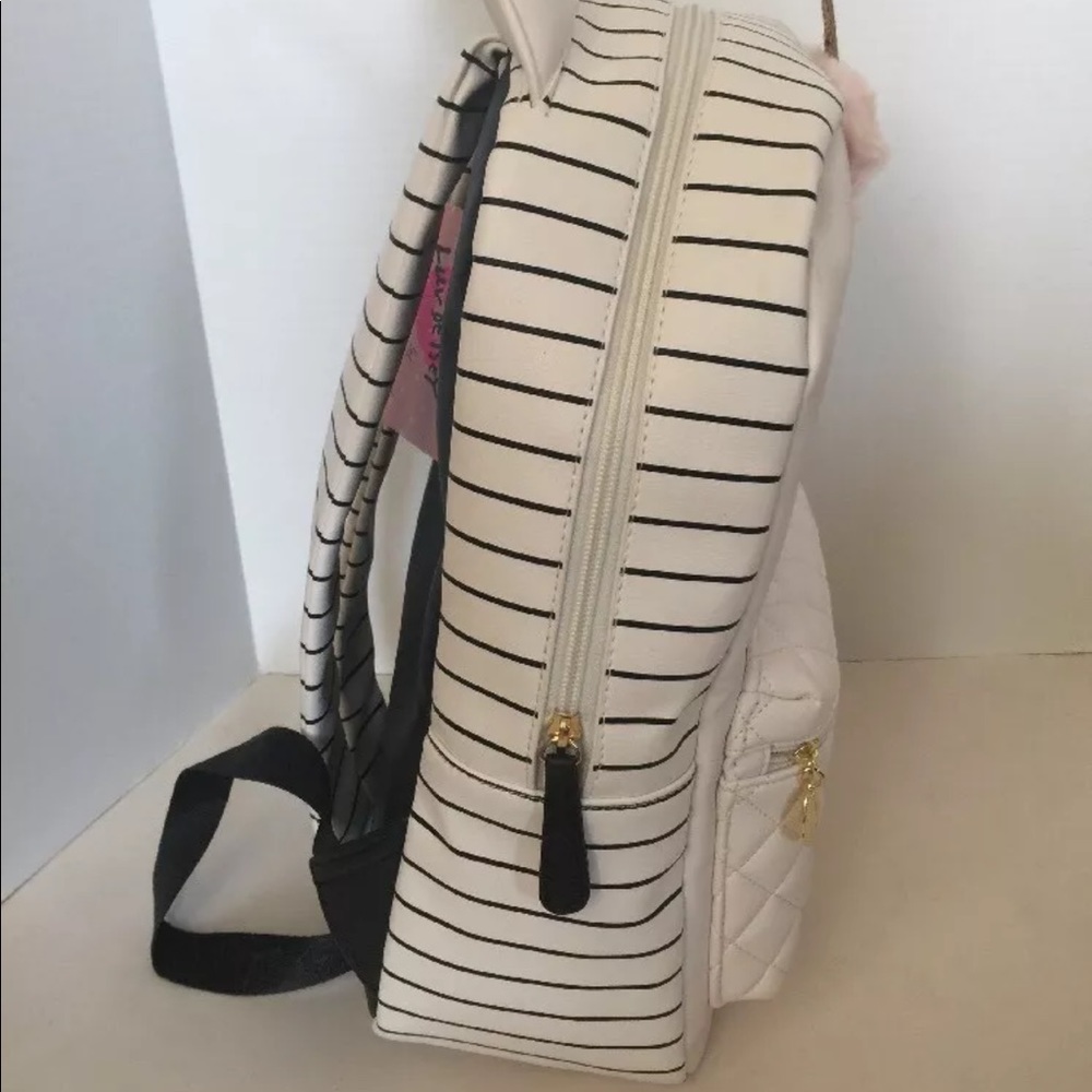 NWT $88 Betsey Johnson  Striped Unicorn Backpack - Picture 3 of 7